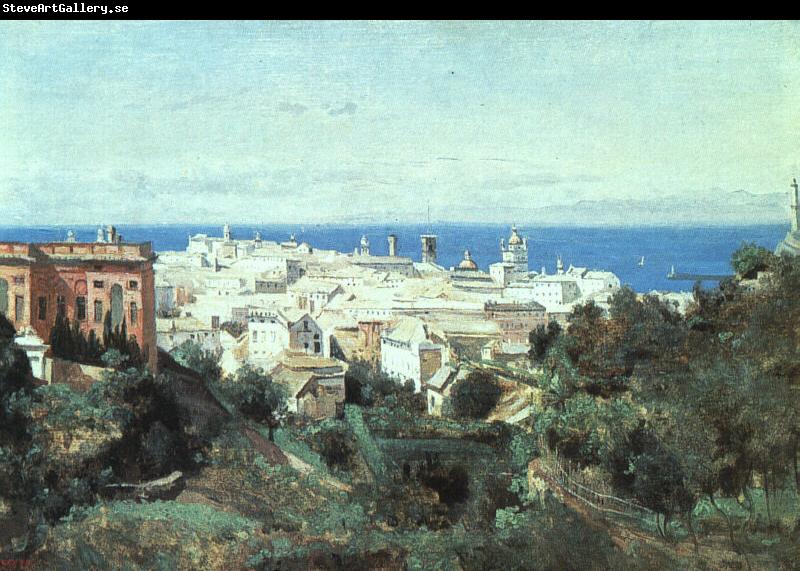  Jean Baptiste Camille  Corot View of Genoa